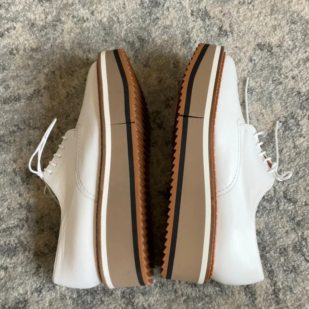 Clergerie Paris BROOK derbies, white lambskin NWOT - Picture 8 of 13